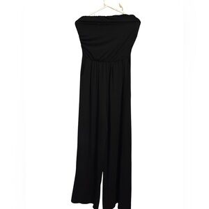 Poof! Black Strapless Jumpsuit